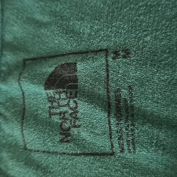 The North Face Men's L/S Long Sleeve Tee T-shirt -Emerald Green /TNF Black Sz-M - Picture 3 of 10